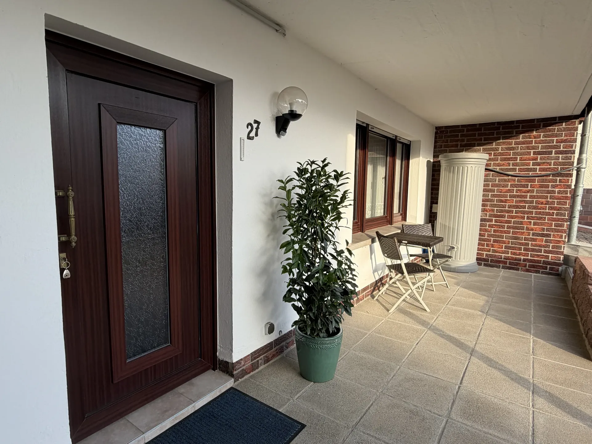 Eingang der Ferienwohnung Kaufhold im Blumenweg in Worbis